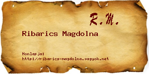Ribarics Magdolna névjegykártya